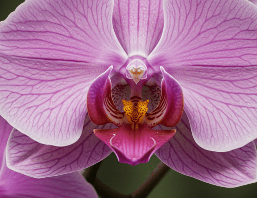 anthurium rose dans un salon