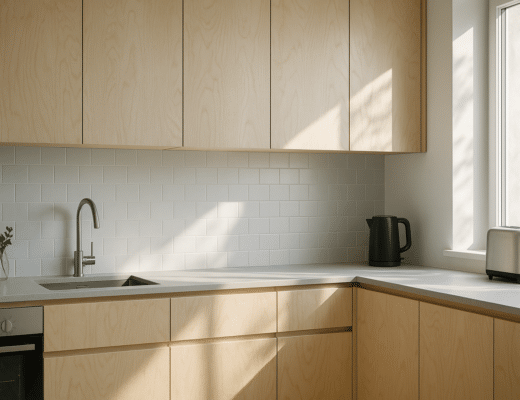 cuisine en contreplaqué